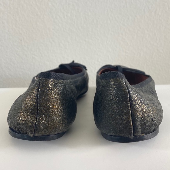 Alaia Pewter Metallic Ballet Bow Flats 39.5 - Picture 4 of 8